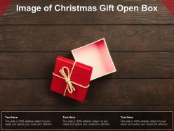 Image of christmas gift open box