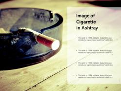 Image of cigarette in ashtray