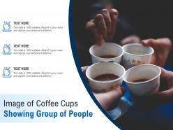 Image of coffee cups showing group of people