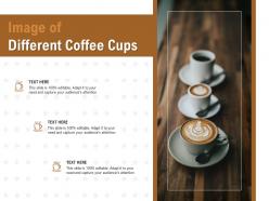 Image of different coffee cups