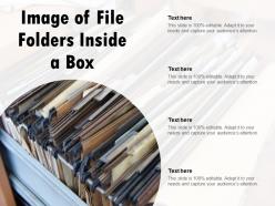 Image of file folders inside a box