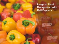Image of food background with bell peppers