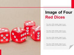 Image of four red dices