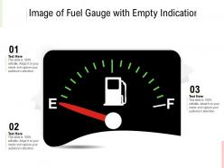 Image of fuel gauge with empty indication