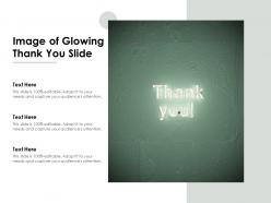 Image of glowing thank you slide