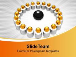 Image of golden balls in circle powerpoint templates ppt themes and graphics 0213