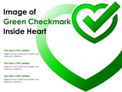 Image of green checkmark inside heart