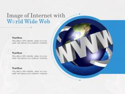 Image of internet with world wide web