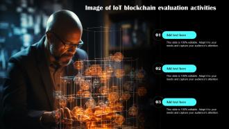 Image Of Iot Blockchain Evaluation Activities