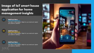 Image Of IoT Smart House Application For Home Management Insights