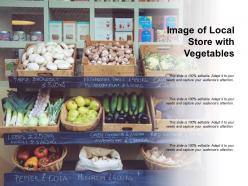 Image of local store with vegetables