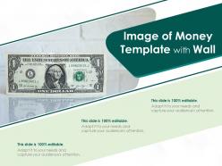 Image of money template with wall