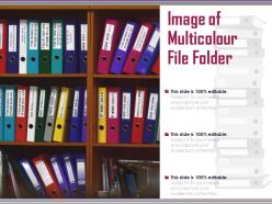 Image of multicolour file folder