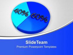 Image of pie chart with percent powerpoint templates ppt themes and graphics 0213