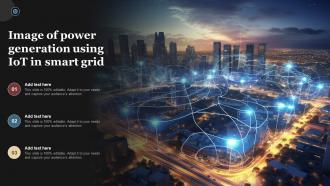 Image Of Power Generation Using IOT In Smart Grid