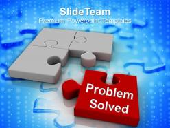 Image of puzzle pieces problem solved powerpoint templates ppt themes and graphics