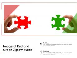 Image of red and green jigsaw puzzle