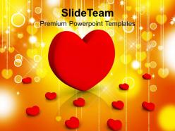 Image Of Red Hearts Over Stylish Background Powerpoint Templates Ppt Themes And Graphics 0213