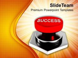 Image of red success button powerpoint templates ppt themes and graphics 0113