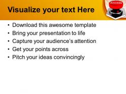 Image of red success button powerpoint templates ppt themes and graphics 0113