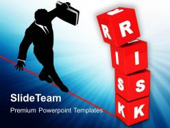 Image of risk concept with red cubes powerpoint templates ppt themes and graphics 0213