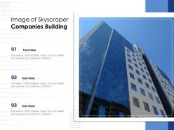 Image of skyscraper companies building