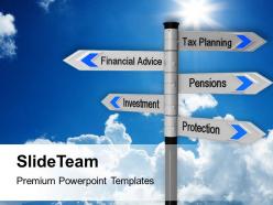 Image of tax planning finance signpost powerpoint templates ppt themes and graphics 0213