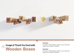 Image Of Thank You Card With Wooden Boxes