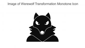 Image Of Werewolf Transformation Monotone Icon In Powerpoint Pptx Png And Editable Eps Format