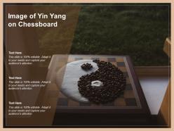 Image Of Yin Yang On Chessboard