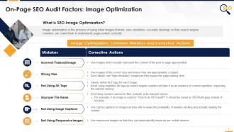 Image Optimization In On Page SEO Audit Edu Ppt