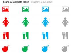 Image preview female cutlery bomb ppt icons graphics