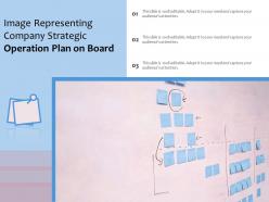 Image representing company strategic operation plan on board