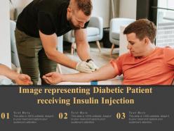 Image representing diabetic patient receiving insulin injection