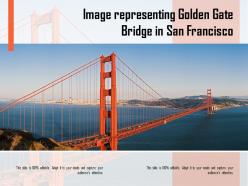Image representing golden gate bridge in san francisco