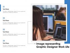 Image representing graphic designer work life