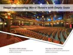 Image representing movie theatre with empty seats