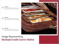 Image representing multiple credit card in wallet