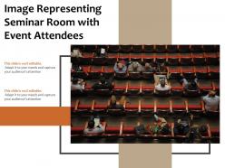 Image representing seminar room with event attendees Image representing seminar room with event attendees
