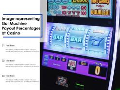 Image representing slot machine payout percentages at casino