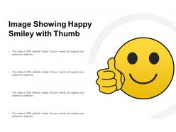 Image showing happy smiley with thumb