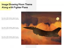 Image showing moon theme along with fighter plane