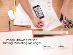 Image showing person framing marketing messages