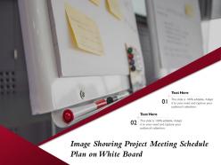Image showing project meeting schedule plan on white board