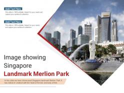 Image showing singapore landmark merlion park powerpoint presentation ppt template