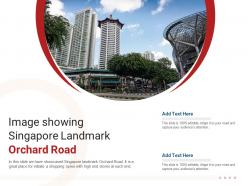 Image showing singapore landmark orchard road powerpoint presentation ppt template