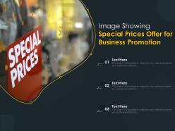 Image showing special prices offer for business promotion