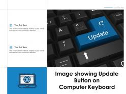 Image showing update button on computer keyboard