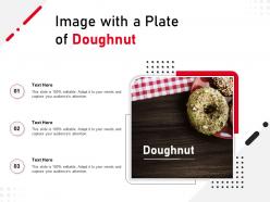 Image with a plate of doughnut