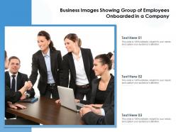 Images showing group of employees onboarded in a company